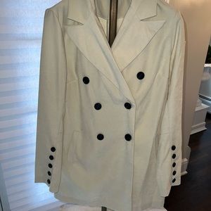 Cream color Blazer from Shein.